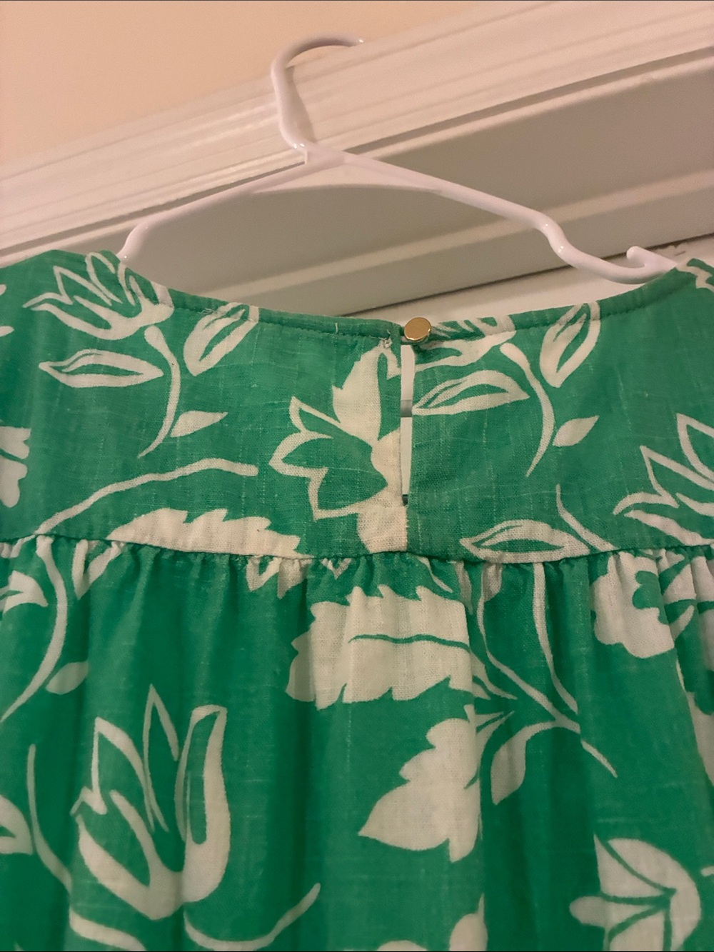 Draper James Linen Floral Smocked Waist Tiered Maxi Dress Southern Charm - Picture 7 of 11